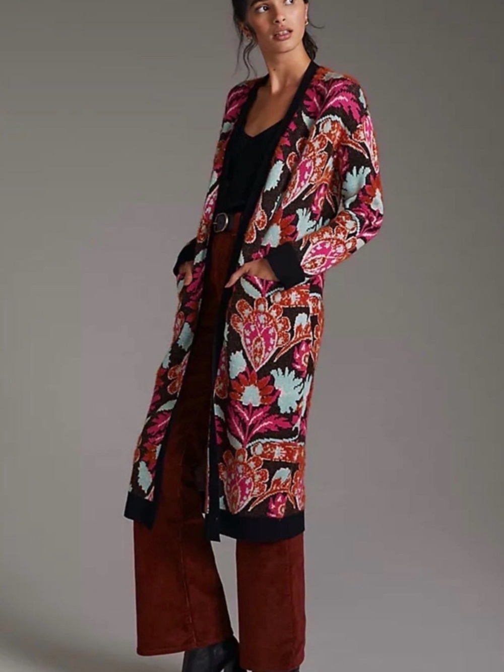 Anthropologie Patterned Duster Size XS NWOT